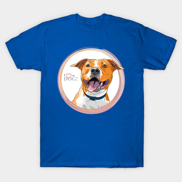American Staffordshire Terrier T-Shirt by kavalenkava